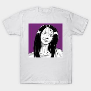 beautiful girl in ecopop self portrait art T-Shirt